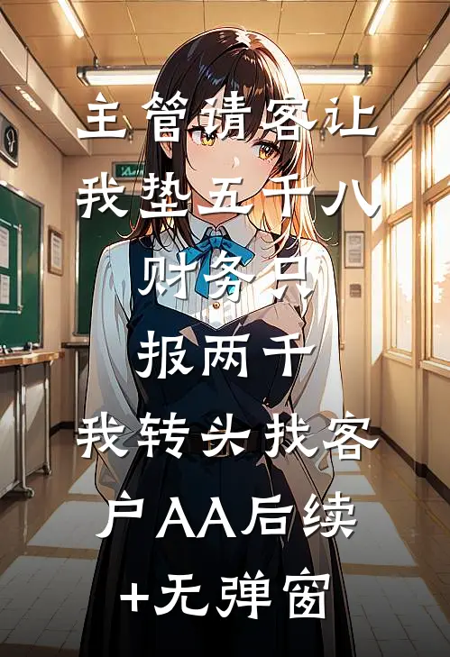 主管请客让我垫五千八，财务只报两千，我转头找客户AA后续+无弹窗