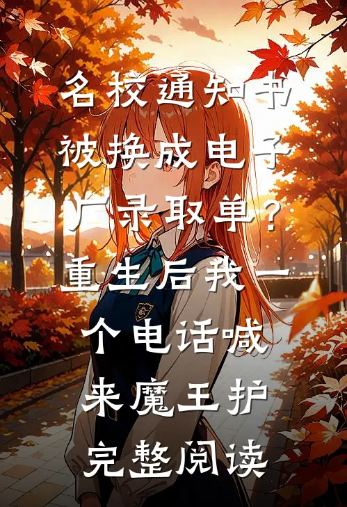 名校通知书被换成电子厂录取单？重生后我一个电话喊来魔王护完整阅读